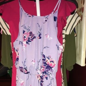 Purple floral dress!